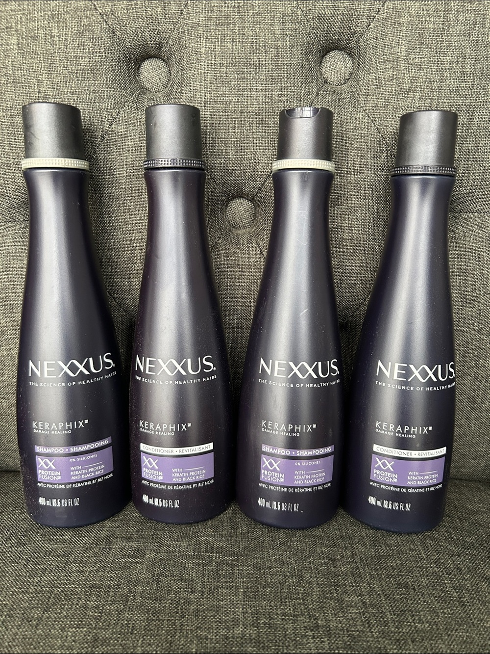 NEW 🆕 Lot Nexxus Keraphix 2 Shampoo & 2 Conditioner - XX Protein Fusion